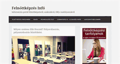 Desktop Screenshot of felnottkepzesinfo.hu