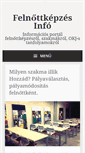 Mobile Screenshot of felnottkepzesinfo.hu